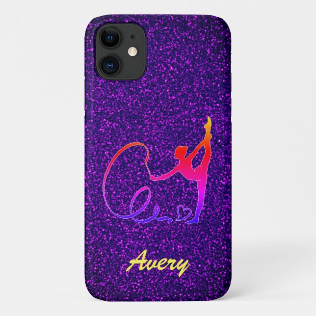 Coques Case-Mate iPhone Gymnastique rythmique Étincelle violette (Dos)