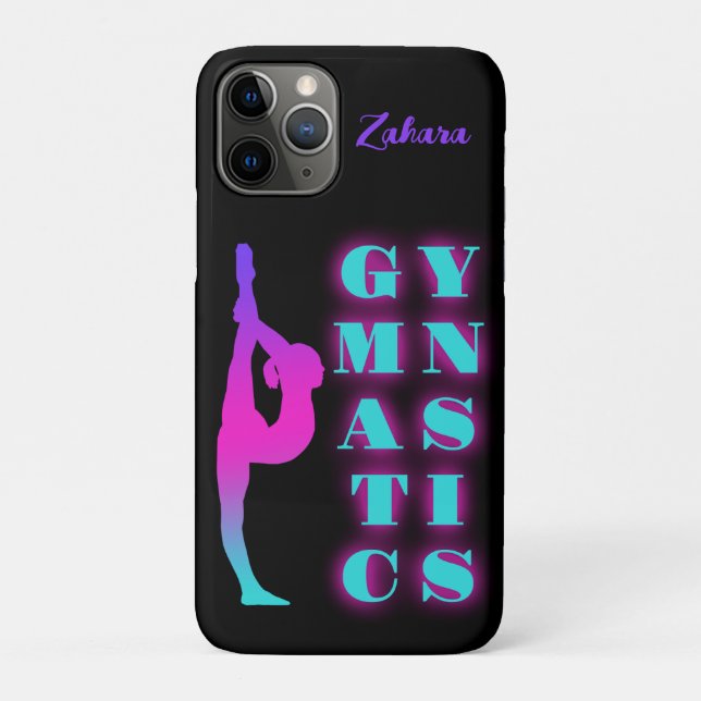 Coques Case-Mate iPhone Gymnastique violet rose turquoise Ombre Personnali (Dos)