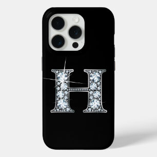 Coque iPhone 15 Pro H Faux Diamond Monogramme