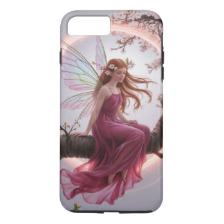 Case-Mate iPhone Case Hada mágica entre flores de cerezo – Ilustración d