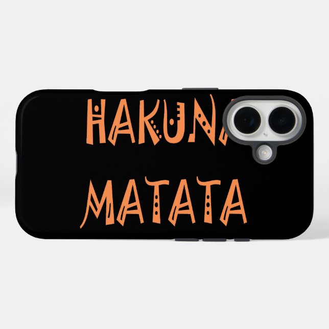 Coques Case-Mate iPhone Hakuna Matata Hakunamatata (Verso (horizontal))