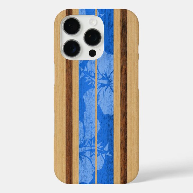 Coques Case-Mate iPhone Haleiwa Surfboard Hawaiian en bleu (Verso)