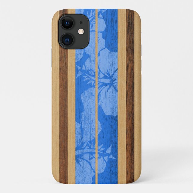 Coques Case-Mate iPhone Haleiwa Surfboard Hawaiian Royal Blue (Dos)