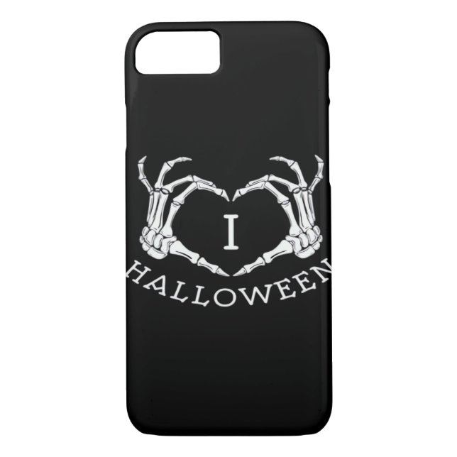 Coques Case-Mate iPhone Halloween! Classique - Skeleton Hands Heart (Dos)