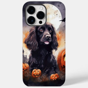 Coque Pour Pour iPhone 14 Pro Max Halloween Cocker Spaniel Avec Citrouilles