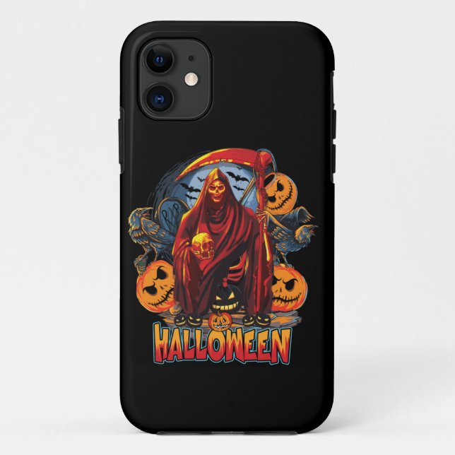 Coques Case-Mate iPhone Halloween Evil skeleton (Dos)