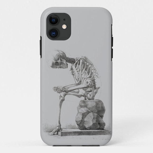 Coques Case-Mate iPhone Halloween squelette assis anatomie (Dos)