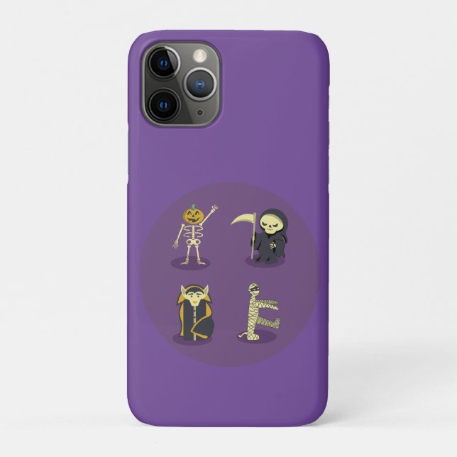 Coques Case-Mate iPhone Halloween Squelette Dracula Mummy Griffe Reaper (Dos)