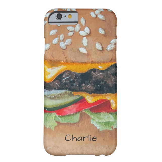 Coques Case-Mate iPhone Hamburger Illustration personnalisation nom de tél (Dos)