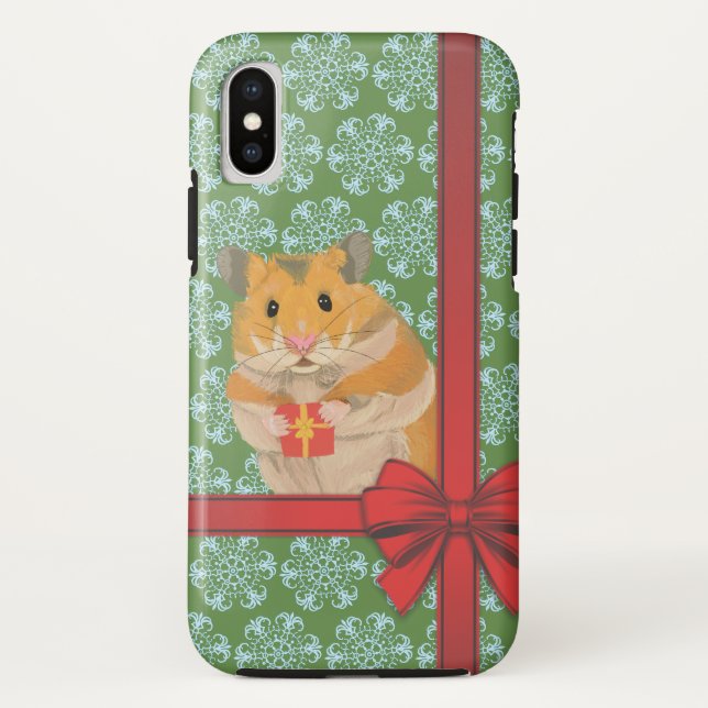 Coques Case-Mate iPhone Hammy Christmas Hamster Noël (Dos)