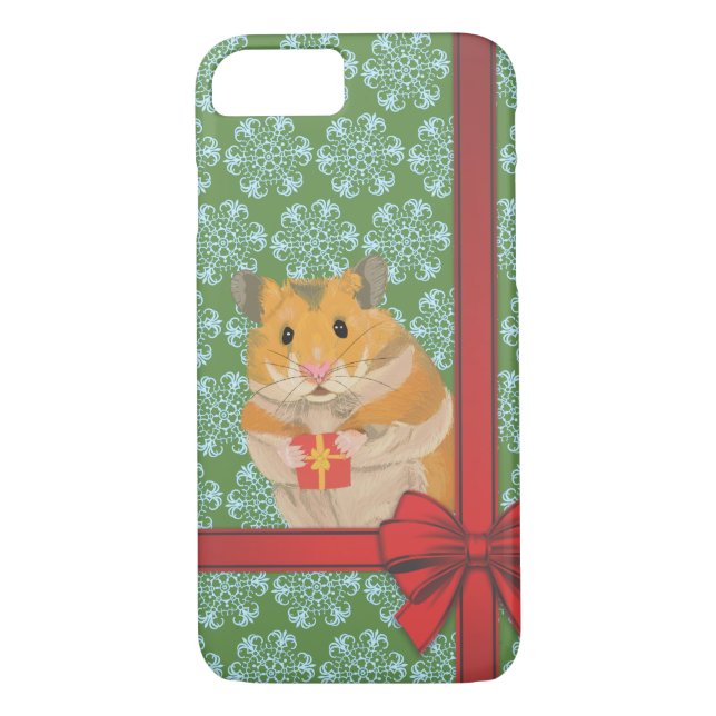 Coques Case-Mate iPhone Hammy Christmas Hamster Noël (Dos)