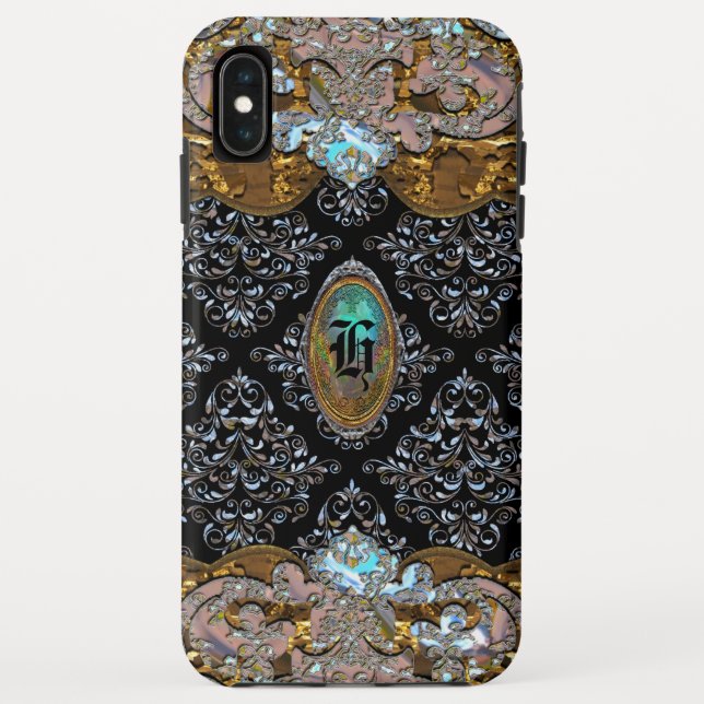 Coques Case-Mate iPhone Hampershire Élégant Unique Monogramme Français (Dos)