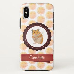 Coque Case-Mate Pour iPhone Hamster de filles rouges et roses