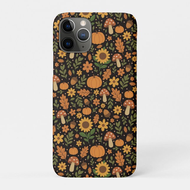 Coques Case-Mate iPhone Hand Drawn Rustic Fall Pattern  (Dos)