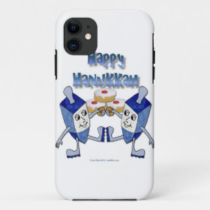 Coque Case-Mate Pour iPhone Hanoukka Dancing Dreidels et Jelly Doughnut