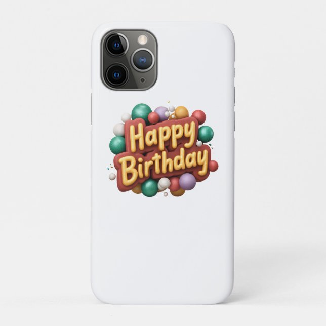 Coques Case-Mate iPhone happy birthday (Dos)