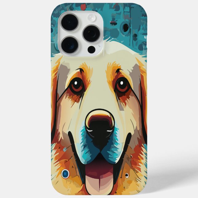 Coques Case-Mate iPhone Happy Golden Retriever (Verso)