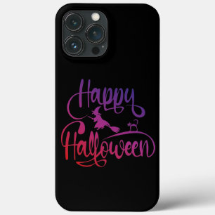 Case-Mate iPhone Case Happy Halloween dégradé volant sorcière chat