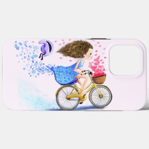 Case-Mate iPhone Case Happy Young Girl On A Bike