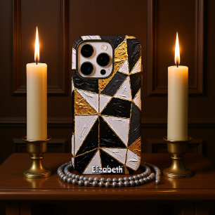 Coques iPhone 16 Pro Harmonie tripartite : Interlace d'or