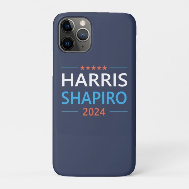 Coques Case-Mate iPhone Harris Shapiro 2024 Kamala Harris Democrat (Dos)