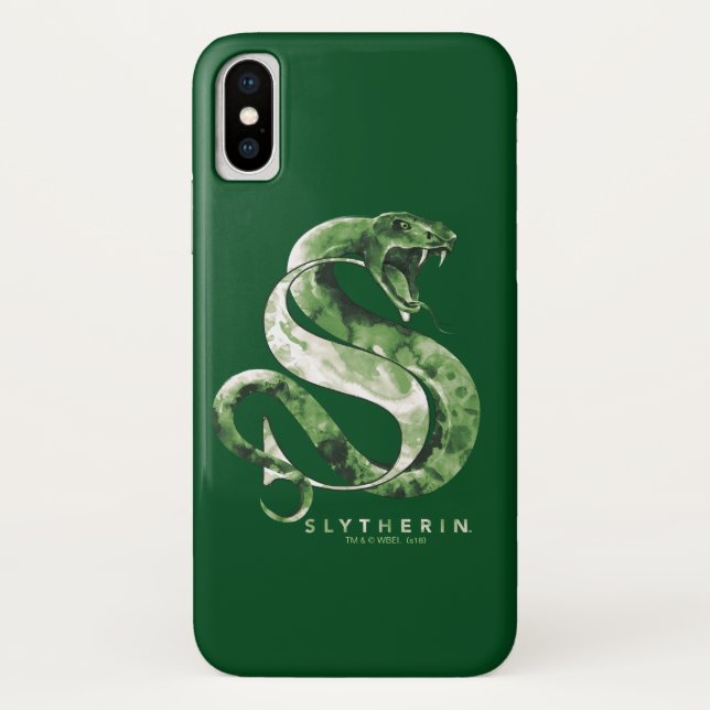 Coques Case-Mate iPhone Harry Potter | Aquarelle SLYTHERIN™ (Dos)