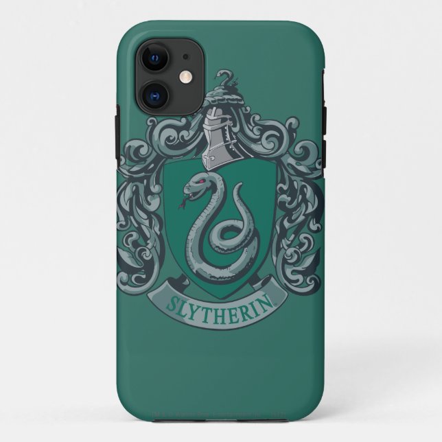 Coques Case-Mate iPhone Harry Potter | Blason de Serpentard Vert (Dos)