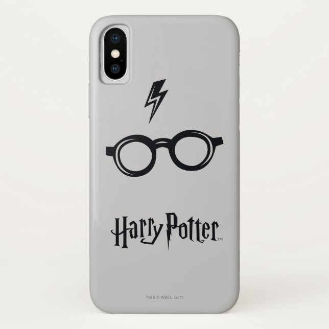 Coques Case-Mate iPhone Harry Potter | Éclair de voiture et lunettes (Dos)