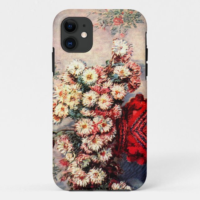 Coques Case-Mate iPhone Haut chrysanthème de recherche Claude Monet (Dos)