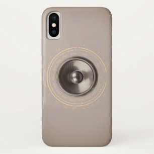 Case-Mate iPhone Case Haut-parleur de musique et cadran radio rétro
