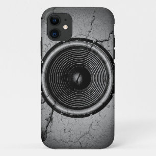 Case-Mate iPhone Case Haut-parleur de musique sur un mur fissuré