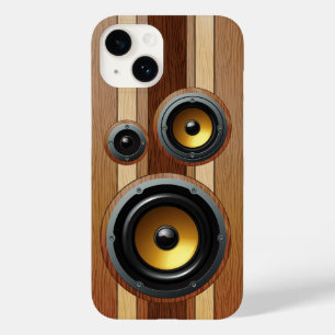 Coques Pour iPhone Haut-parleurs stylés en bois rétro