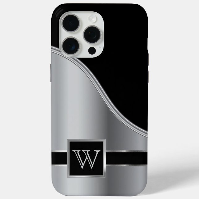 Coques Case-Mate iPhone Haute technologie Silver Metallo Design (Verso)