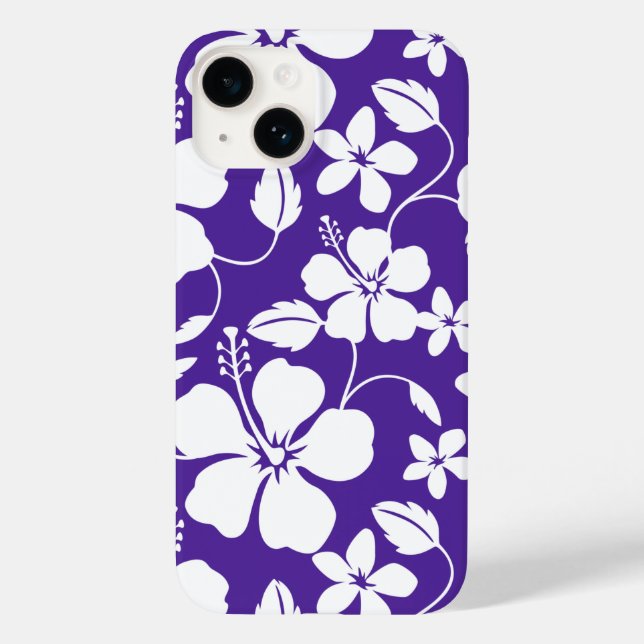 COQUES Case-Mate iPhone HAWAIIAN HULA (HIBISCUS) PURPLE (Verso)