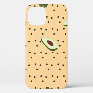 Case-Mate iPhone Case Healthy foods. Seamless avocado pattern, avocado