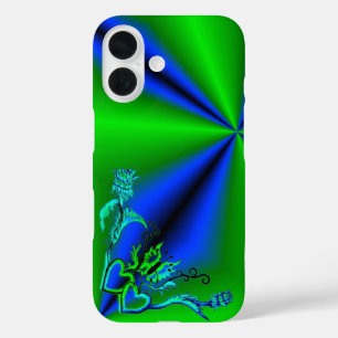 Coques iPhone 16 Heart with Flower and Butterfly