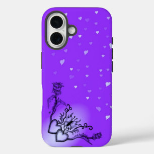 Coques iPhone 16 Heart with Flower and Butterfly