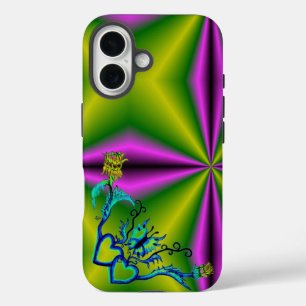 Coques iPhone 16 Heart with Flower and Butterfly