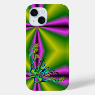 Coque Pour iPhone 15 Heart with Flower and Butterfly