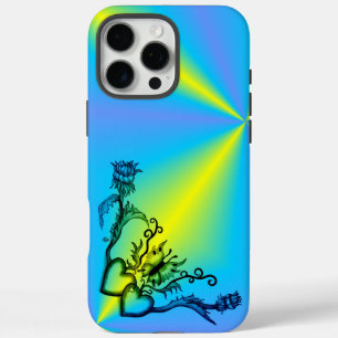 Coques iPhone 16 Pro Max Heart with Flower and Butterfly