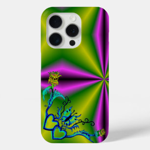 Coque iPhone 15 Pro Heart with Flower and Butterfly