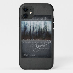 Coque iPhone 11 Hébreux 13:2 Citation Angel