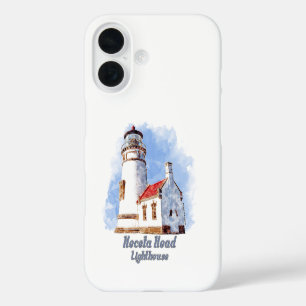 Coques iPhone 16 Heceta Head Phare Aquarelle - Oregon