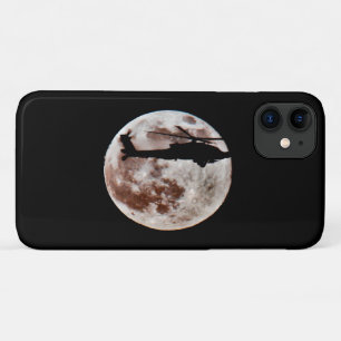 Case-Mate iPhone Case Hélicoptère militaire avec Pleine lune nocturne