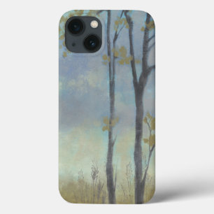 iPhone 13 Coque Herbe bordée d'arbres de blé I