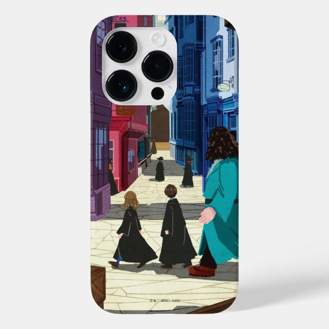 Coques Case-Mate iPhone Hermione, HARRY POTTER™ & Hagrid dans Diagon Alley (Verso)