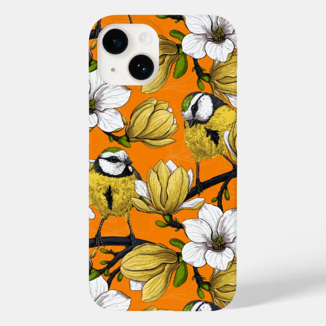 Coques Case-Mate iPhone Heure du printemps en jaune (Verso)