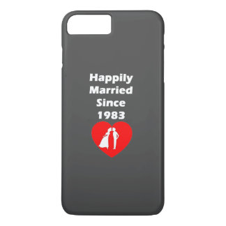 Coque iPhone 7 Plus Heureusement Mariés Depuis 1983