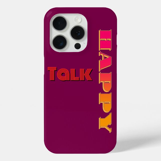 Coques Case-Mate iPhone Heureux vin Talk (Verso)