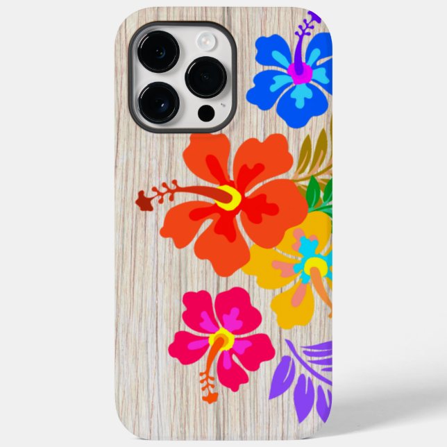 Coques Case-Mate iPhone Hibiscus hawaïen Fleurs tropicales (Verso)